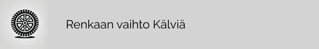 Renkaan vaihto Kälviä